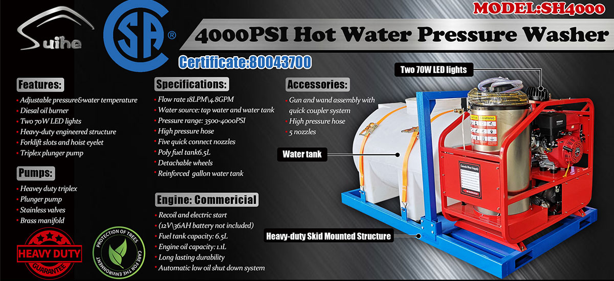 Hot Water Pressure Washer