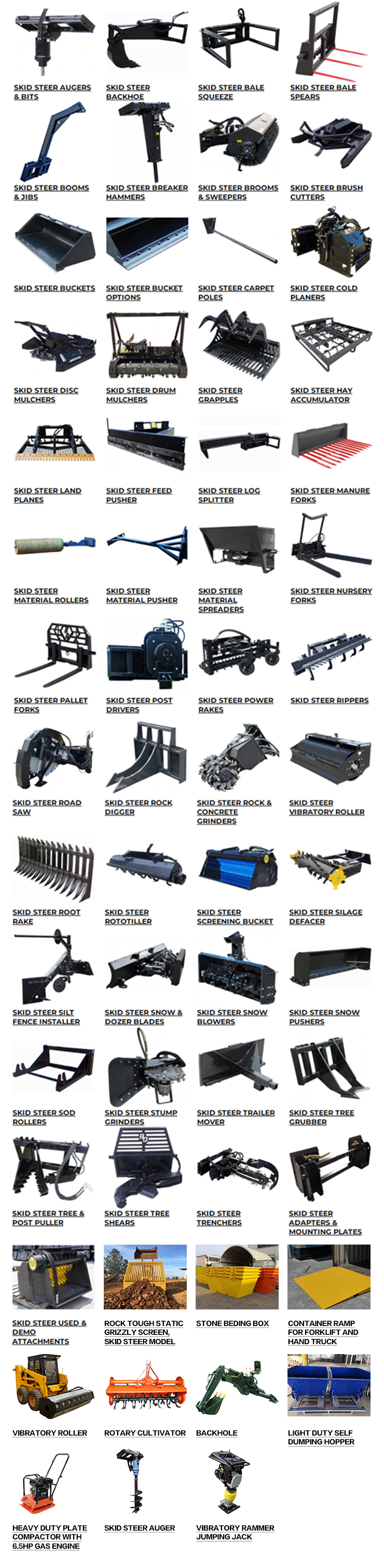 Skid Steer Attachments And Others