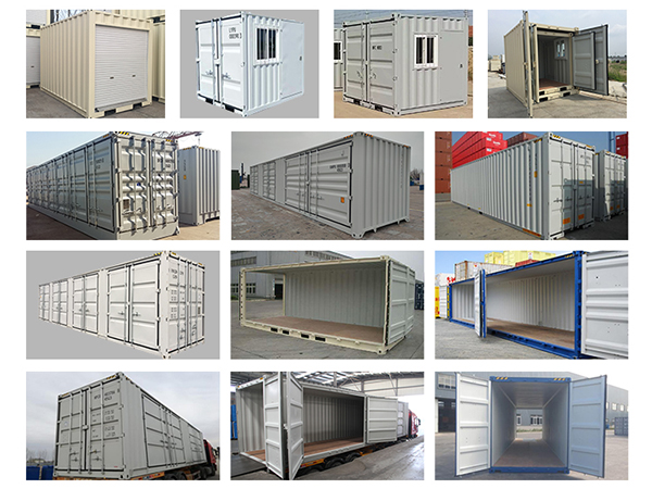 Shipping Container With Side and End Open Doors