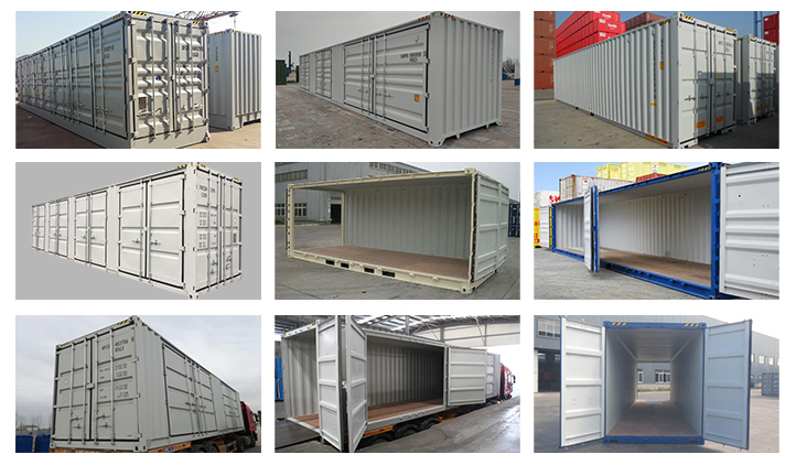 Shipping Container With Side and End Open Doors